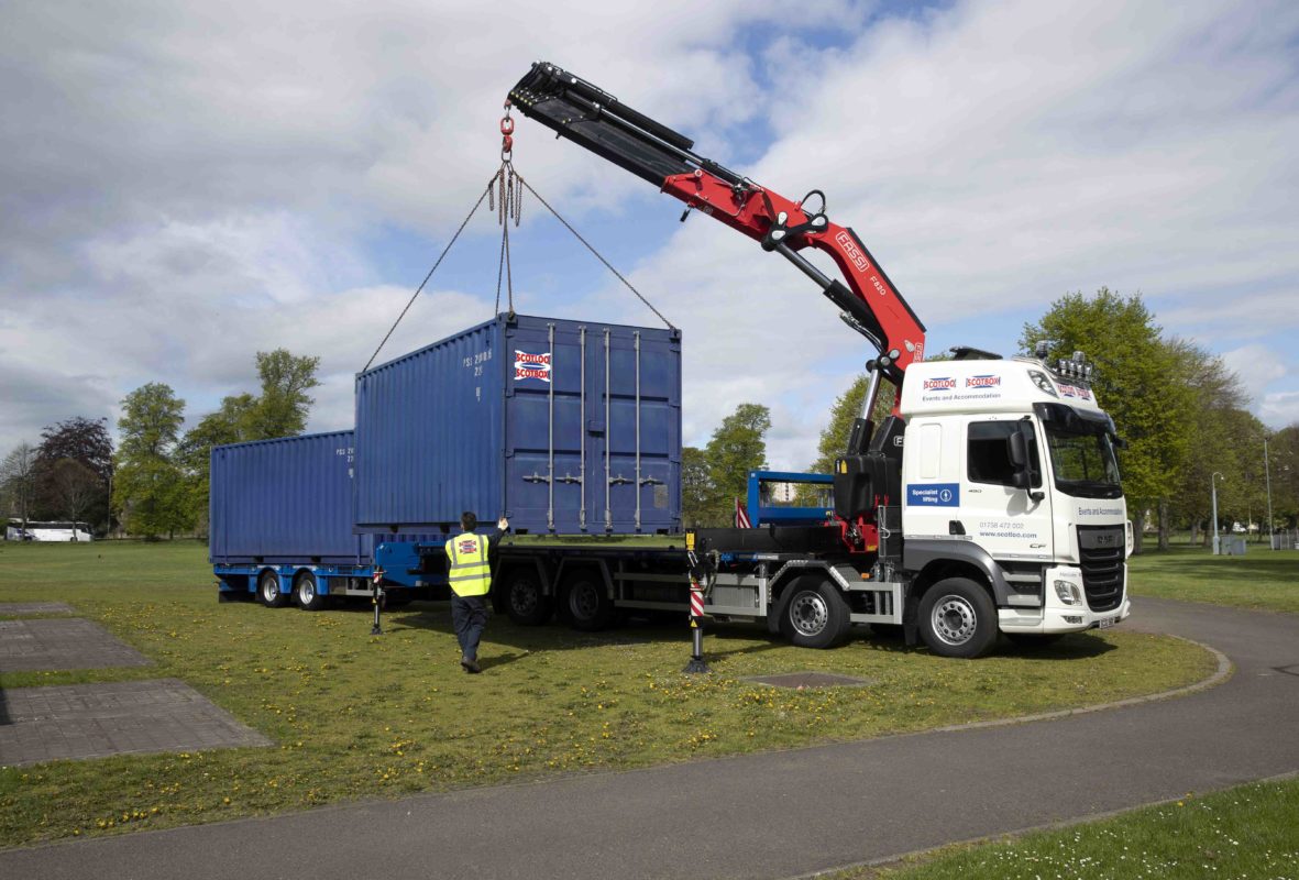 Scotloo/Scotbox new lorry and Crane